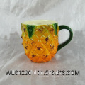 Cute pineapple shaped ceramic teapot with modern style